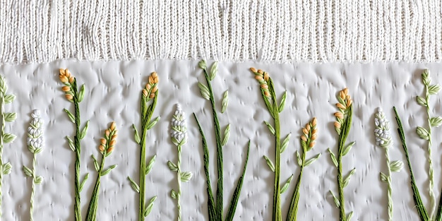 haft na tle pastelowym